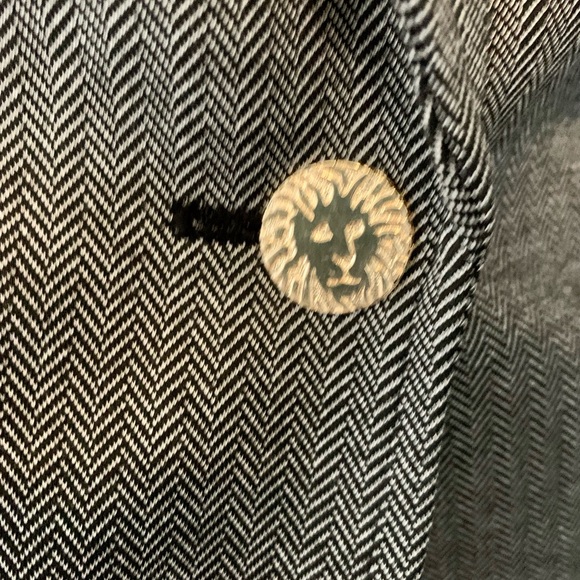 Ann Klein herringbone blazer NWT black and white work wear - Picture 3 of 6